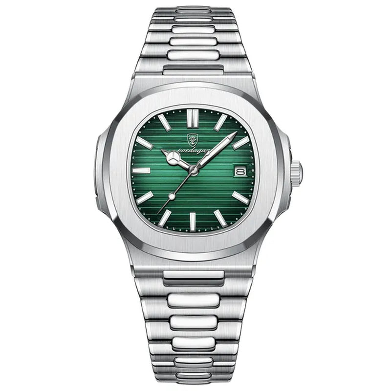 Luxury Man Wristwatch Waterproof Luminous Date Leather Men'S Watches Sports Square Men Watch Casual Quartz Male Clocks