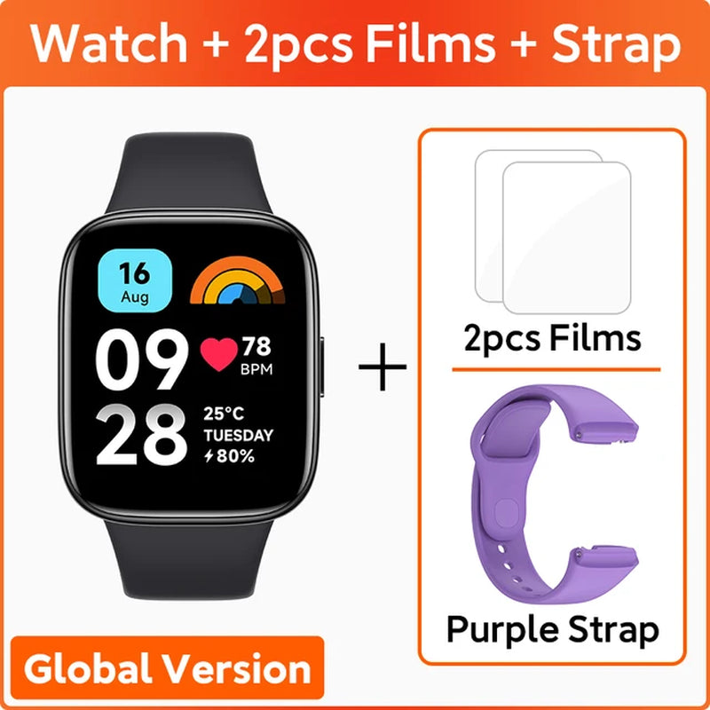 Redmi Watch 3 Active Global Version Smartwatch 1.83'' LCD Display Bluetooth Phone Call 12 Days Battery Blood Oxygen 5ATM