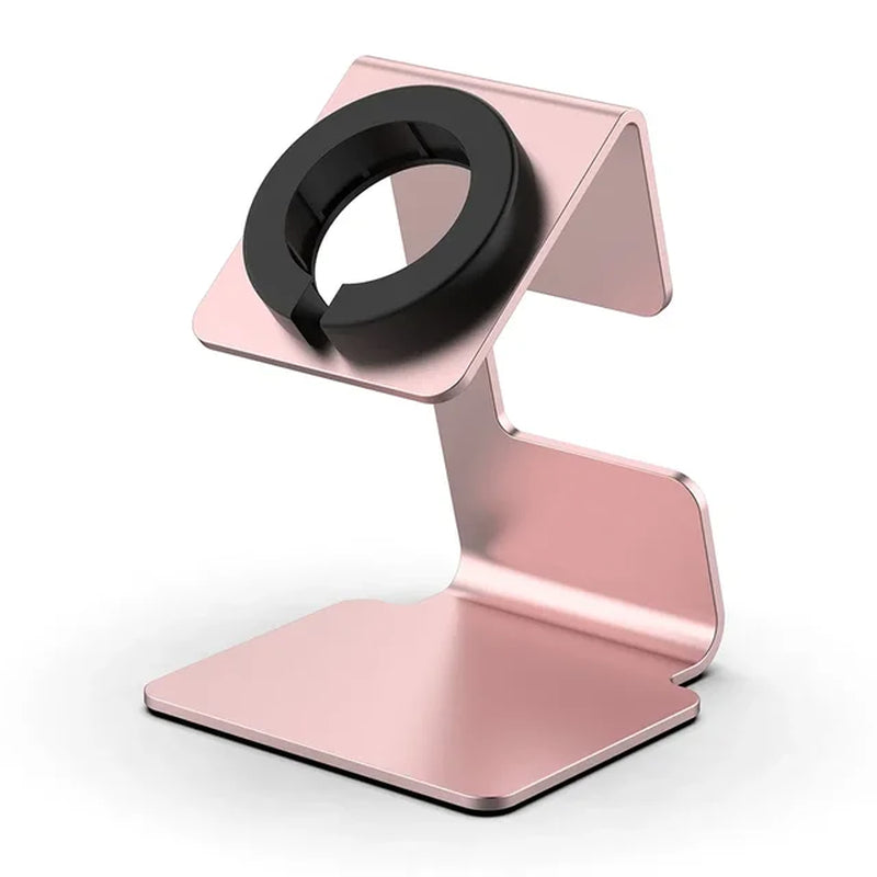 Charger Stand Aluminium Alloy Smart Watch Dock Holder Rotatable Silicone Card Coil Non-Slip Mat for Samsung Galaxy Watch 5 PRO/5