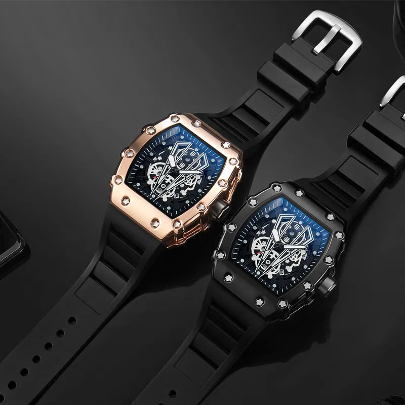 Foreign Trade Watch Large Dial for Men Quartz Waterproof Sport Square Luminous Watch for Men