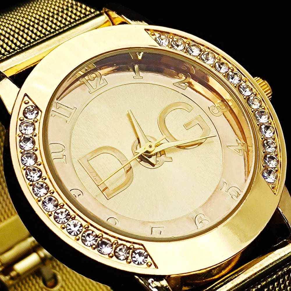 2024 Hot Sale European Fashion Watch Women Luxury Brand  Quartz Watch Reloj Mujer Casual Stainless Steel Ladies Clock