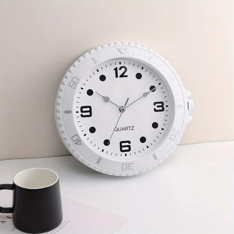 1Pc Watch-Shaped Wall Clock, Creative Design, Clear and Easy-To-Read, Silent without Ticking, Suitable for Living Room Bedroom