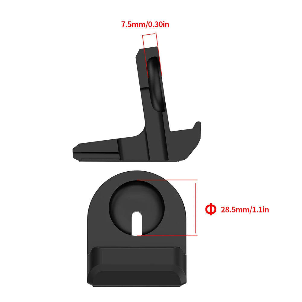 Silicone Charger Stand Portable Watch Charger Stand Non-Slip Charging Desktop Cable Holder for Google Pixel Watch 2
