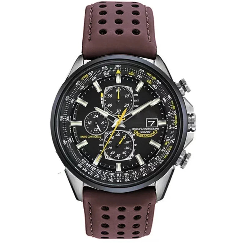 Men Watches Luxury Trend Quartz Calendar Waterproof Multi Function Fancy round Watch Stainless Automatic Watch