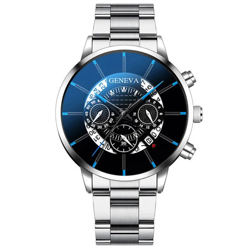 Men'S Luxury Business Watches Men Casual Fashion Calendar Date Clock Male Stainless Steel Quartz Wrist Watch Relogio Masculino