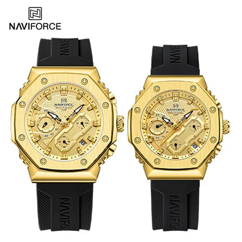 New Sport Lovers Watches Soft Silicone Band Quartz Calendar Chronograph Clock Casual Water Resistant Couple Wristwatch