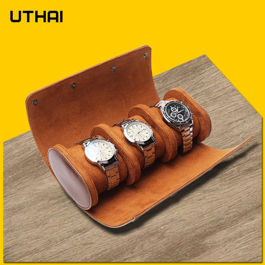 Watch Box Men and Women Multifunctional 3Grids Leather Storage and Packaging Wrist Watch Boxes Gift Box  U06