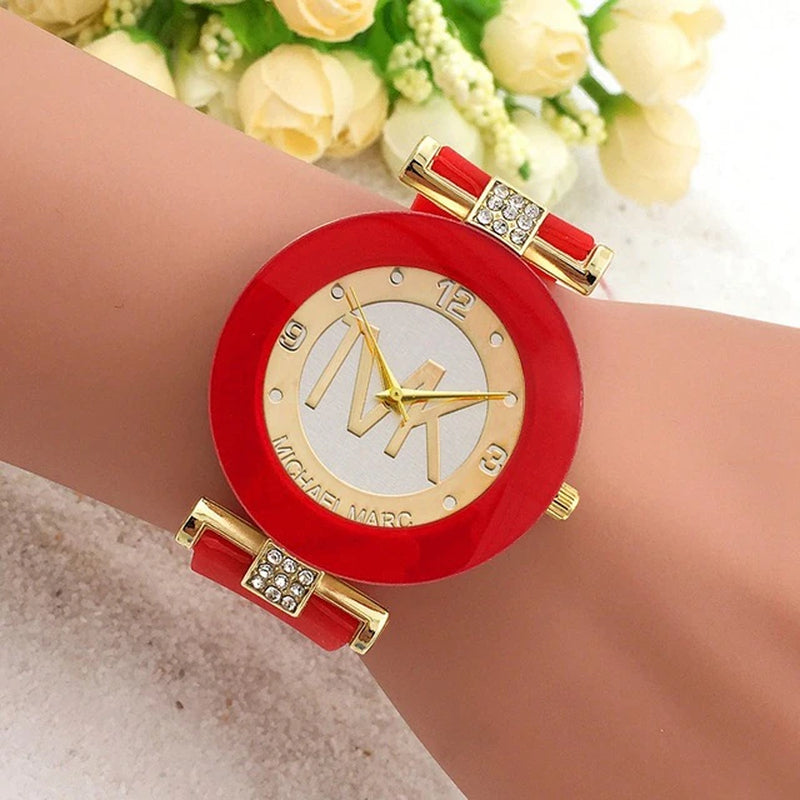 Brand  Watch Women Gift Fashion Watches Black Luxury Clock Silica Gel Quartz Woman Wristwatch Relogio Masculino Zegarek Damsk
