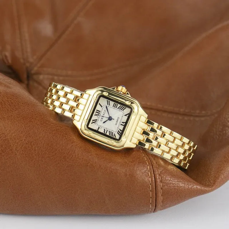 Luxury Fashion Square Women'S Watches Brand Ladies Quartz Wristwatch Classic Silver Simple Femme Steel Band Relogio Feminino