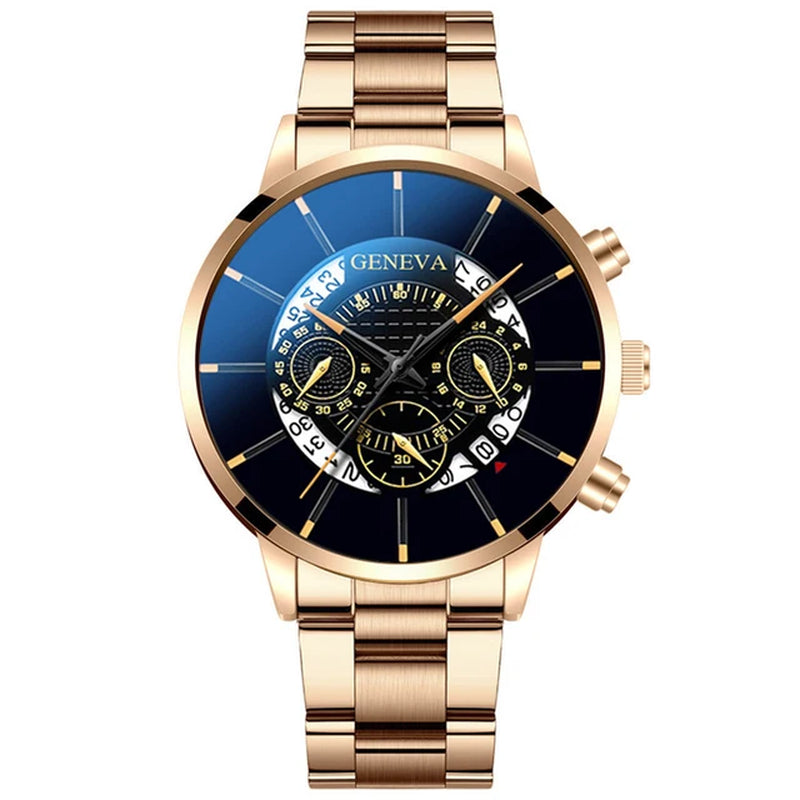 Men'S Luxury Business Watches Men Casual Fashion Calendar Date Clock Male Stainless Steel Quartz Wrist Watch Relogio Masculino